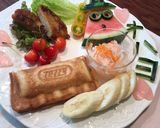 卵とトマトとチーズのホットサンド作り方6写真