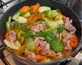 副菜いらず！たっぷり野菜と豚肉のうま煮作り方4写真