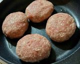 卵なし♪ポークハンバーグ トマト煮込み作り方2写真