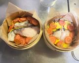 減塩介護食 タラと春キャベツのせいろ蒸し作り方7写真