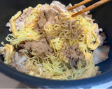油揚げたっぷり！豚バラ肉のソース焼きそば作り方3写真