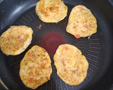 離乳食後期　お好み焼き風おやき作り方5写真