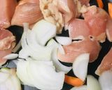 パパッと鶏焼きうどん作り方1写真