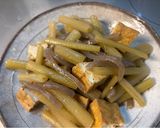 ふきと油揚げとこんにゃくのピリ辛炒め煮。作り方8写真