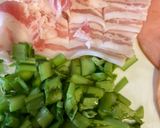 豚肉、みょうが、キャベツの炒め物作り方3写真