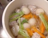 ホッコリ鶏団子スープ作り方3写真