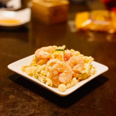 ワンボールレンジ、エビのマカロニサラダ！ by Sa01tp 【クックパッド