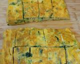 1回で2個分の小松菜入卵焼きを焼き上げる作り方5写真
