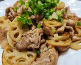 レンコンと豚肉の炒め作り方8写真