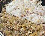 味噌醤油の肉混ぜごはん作り方5写真