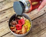 ▲山ごはん▲ささっと1分で梅鶏飯作り方3写真