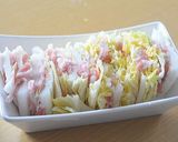 白菜と豚バラの重ね蒸し コチュチーズのせ作り方2写真