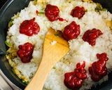 ＼フライパンまるごと／マヨオムライス作り方4写真