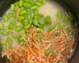 桜えびと枝豆の炊き込みご飯🦐🫛作り方2写真