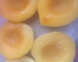 材料2つ！桃缶とゼラチンの桃缶ゼリー😋作り方3写真
