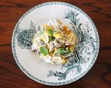南瓜・ドライ無花果・ナッツ・そば茶サラダ作り方5写真