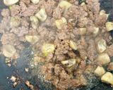 ひき肉とマッシュルームのプレートご飯作り方2写真