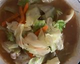 お一人様味噌ラーメンスープパスタ風隠し味作り方1写真