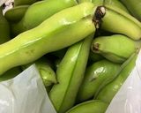 簡単　そら豆とベーコンパスタ作り方1写真