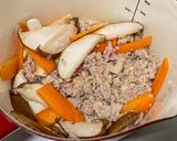 栄養満点♪豚ひき肉とニラの中華スープ作り方2写真
