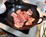 空心菜と豚肉のニンニク醤油炒め作り方6写真