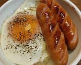 パッと完成♬ウインナー＆目玉焼き丼♡作り方4写真