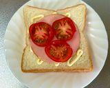 ハムチーズトマト☆トースト作り方2写真