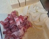 豆腐と豚肉の旨辛煮作り方1写真