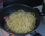 菜の花とベーコンのペペロンチーノ作り方12写真