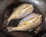 鮎の一夜干しのワンパンパスタ作り方2写真