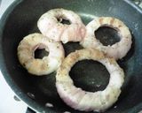 オニオンリングの豚バラロール味噌ソテー作り方4写真