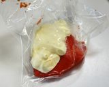 絶品！ちくわの穴に明太マヨ卵焼き＊お弁当作り方1写真