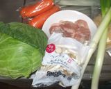 ちゃんこ鍋♪簡単しょうゆ味鶏もも肉作り方1写真