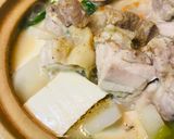 鍋の素＆鍋野菜セット●鶏肉＆豆腐の白湯鍋作り方3写真