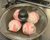 まるごと椎茸の肉巻きおにぎり作り方7写真