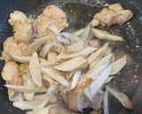ゴボウと鶏もも肉の黒酢炒め作り方2写真