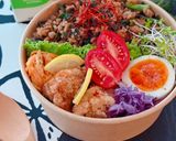 ひき肉とニラのそぼろ丼(弁当)作り方5写真