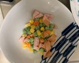 レンジ簡単中華風梅ウスター照味炒飯弁当作り方2写真