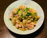 ワンボウルレンジ白菜と鶏もも肉のあんかけ作り方6写真