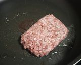 節約!包まないオムレツ♪ミンチケチャップ炒めかけ作り方3写真