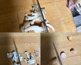 ソーセージとしめじのスクランブルエッグ♪作り方1写真