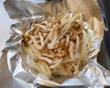 不器用塩鮭(鱒)ときのこのホイル焼作り方2写真