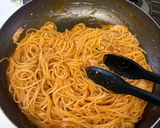 簡単ワンパン♪トマトクリームパスタ作り方5写真