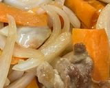 シンプル焼きうどん　ソース味作り方4写真