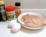 鶏胸肉のスパイスカレーチーズピカタ作り方1写真