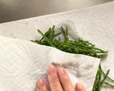 シーアスパラとシーチキンのカレー風味和え作り方2写真