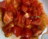 とうふのうれすぎトマト煮こみ作り方1写真