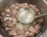 牛すじ肉でどて煮風（圧力鍋使用）作り方7写真