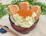 サーモンレアカツの濃厚アボカドタルタル丼作り方7写真