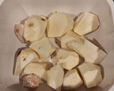 レンジで簡単！里芋とわかめのごまポン和え作り方1写真